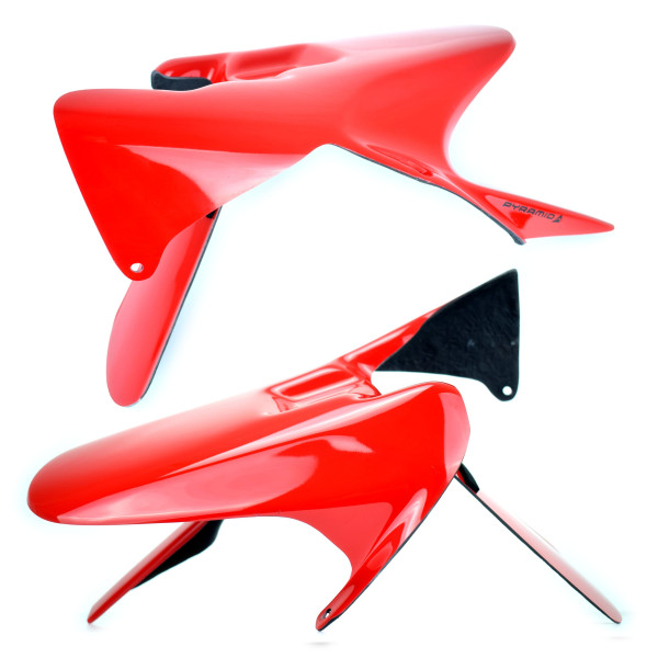 Pyramid Plastics Pyramid hugger | gloss red (r258 winning red) | honda cbr 1000 rr 2004>2007